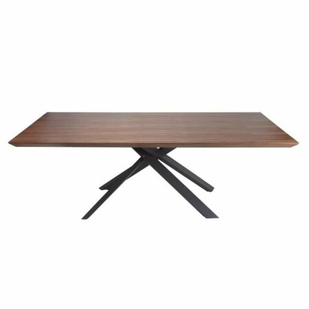 NEW PACIFIC DIRECT Inc 87 in. Moreno Dining Table, Walnut 4400052